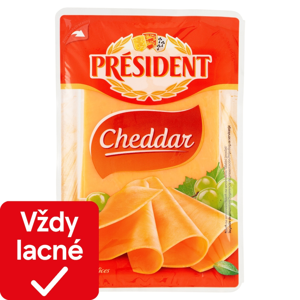 obrázok 1 z Président Cheddar plátky 100 g