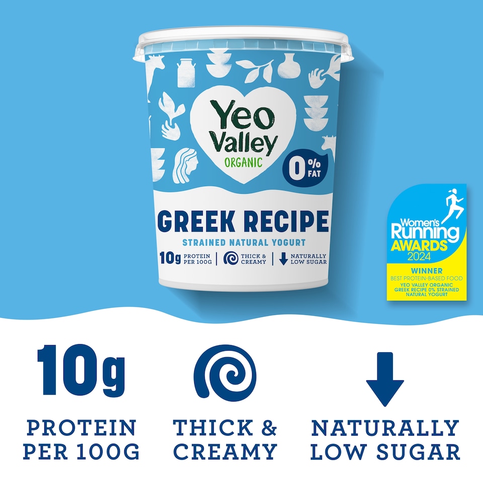 image 1 of Yeo Valley Organic Greek Recipe 0% Fat Natural 850g