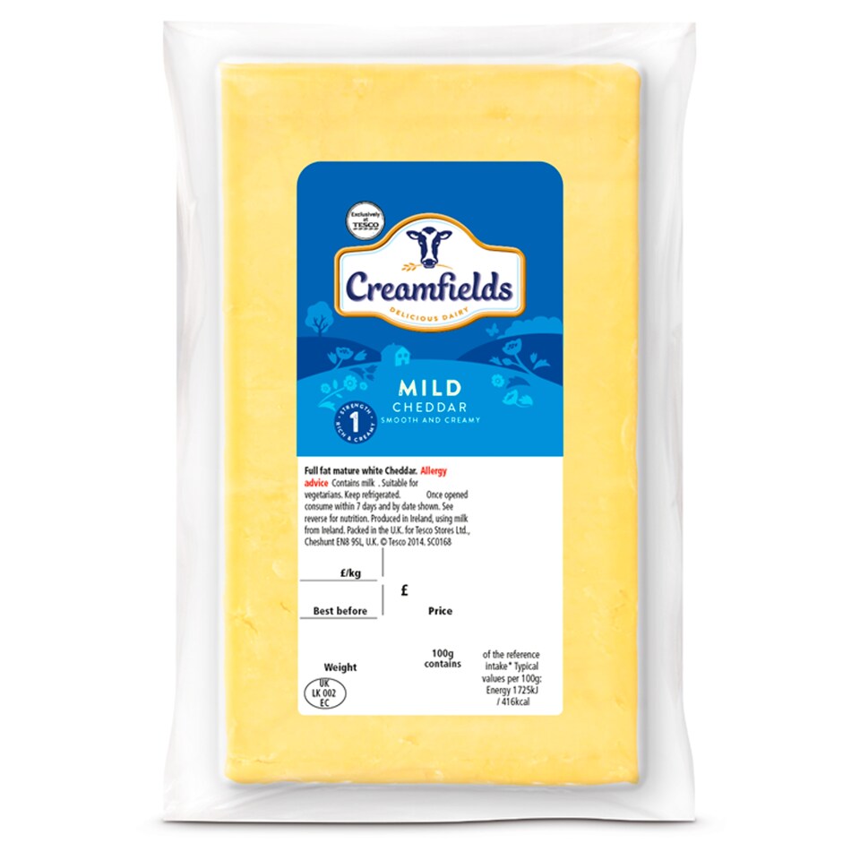 Creamfields Mild White Cheddar Large
