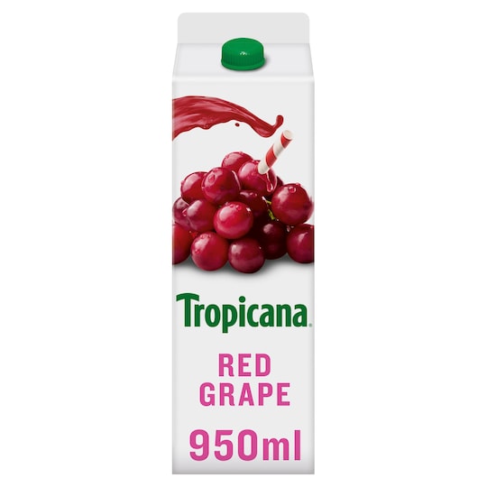 TROPICANA RED GRAPE JUICE 950ml Tesco Groceries