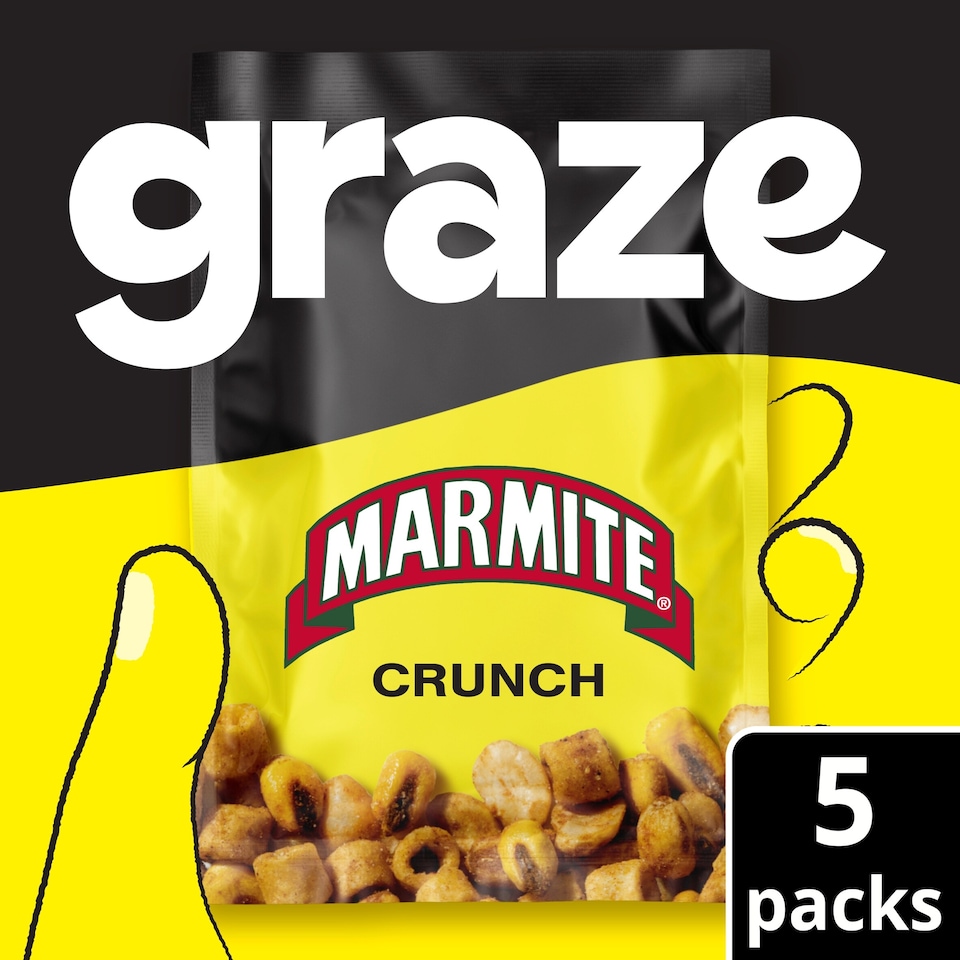 image 1 of Graze Marmite crunch multipack 5x22.5g