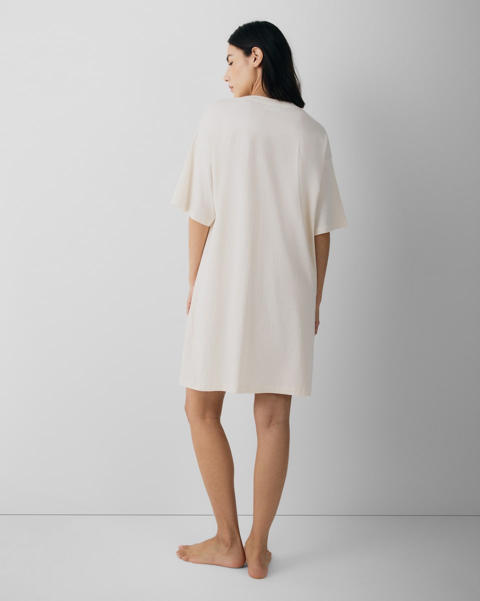 image 1 of Cinnamoroll Pure Cotton Nightdress in Cream