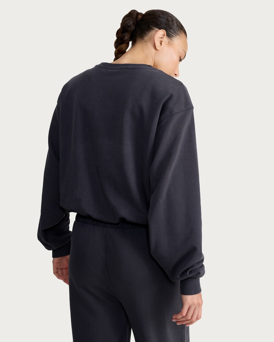 image 1 of F&F Active Bubble Hem Sweatshirt in Grey