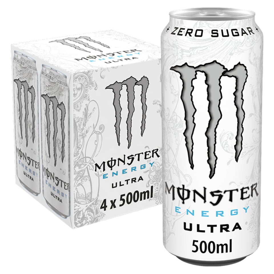 image 1 of Monster Energy Drink Ultra 4x500ml