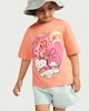 image 1 of Hello Kitty Pure Cotton California Sun T-Shirt in Coral