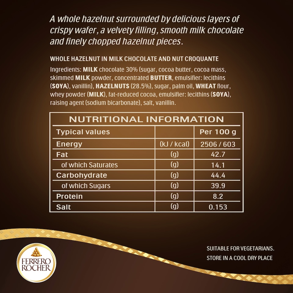 image 1 of Ferrero Rocher 3 Pack 37.5G