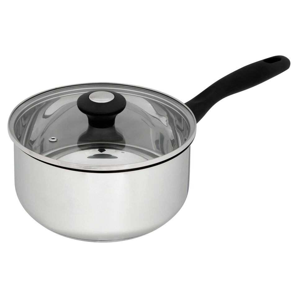 Tesco Stainless Steel Stock Saucepan 20Cm