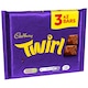 image 3 of Cadbury Twirl Chocolate Bar 3 Pack Multipack 129g