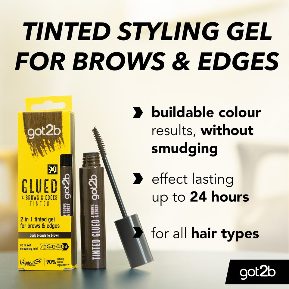 image 1 of Got2B Glued 4 Brows & Edges Tinted Dark Blonde to Brown 16ml
