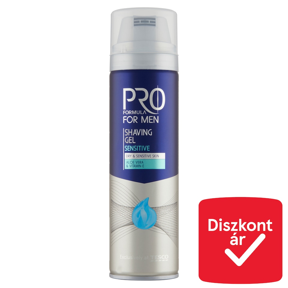 Tesco Pro Formula For Men Sensitive Shaving Gel 200 ml