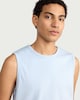 image 2 of F&F Pure Cotton Regular Fit Vest in Blue