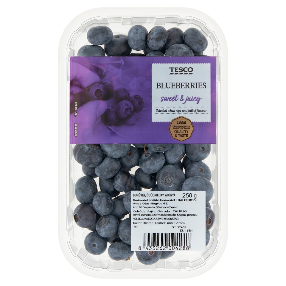 Tesco Borůvky 250g