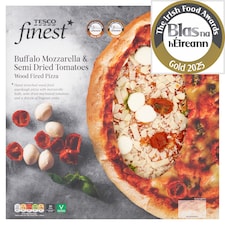 Tesco Finest Buf/Mozz And Sun Dried Tomato Wdfire Pizza 475G