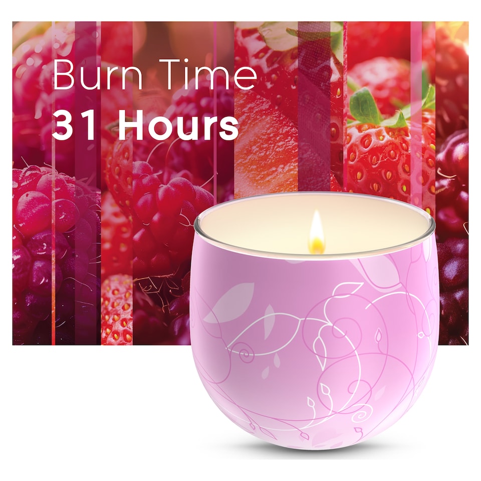 image 1 of Glade Candle Vibrant Raspberries 120g