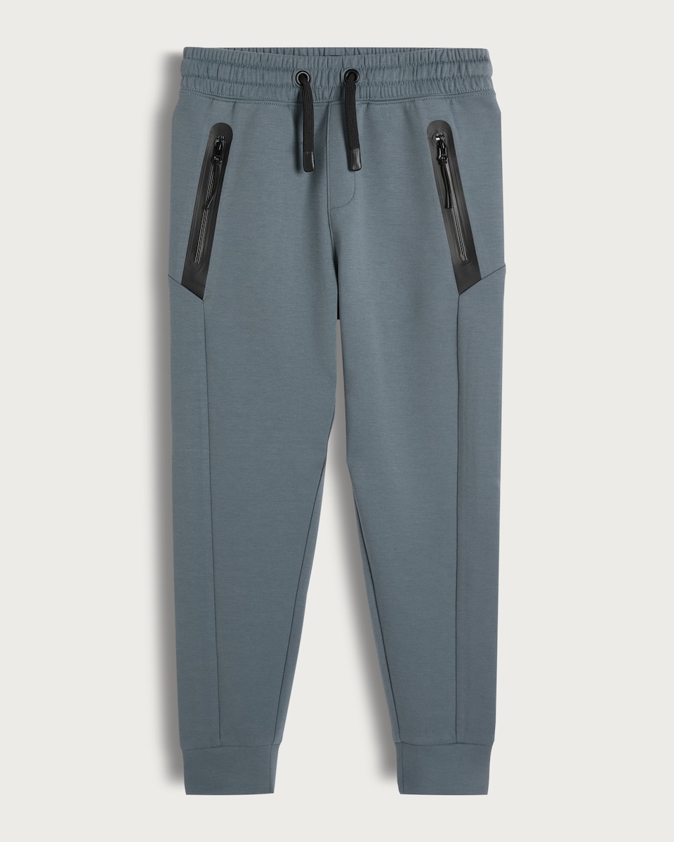 image 1 of 9 Peaks Zip Pocket Joggers in Blue
