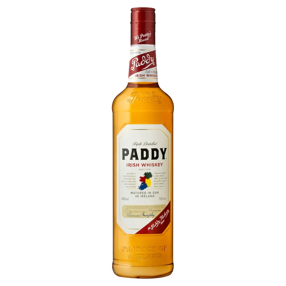 Paddy Triple Distilled Irish Whiskey 70cl
