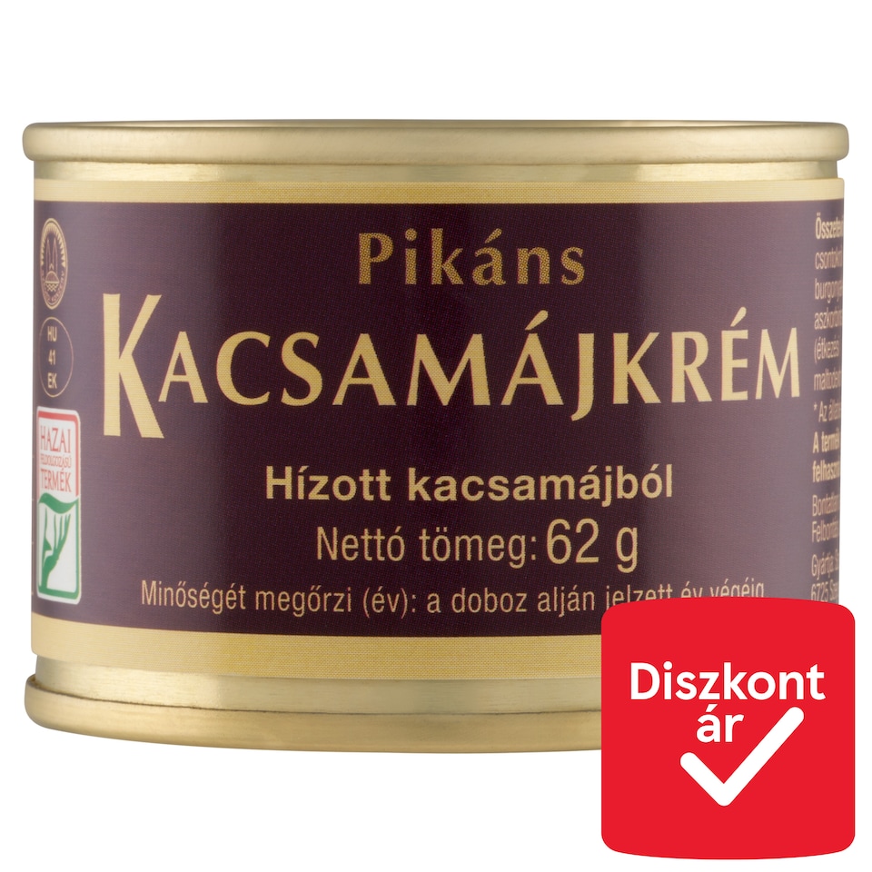 Pikáns kacsamájkrém hízott kacsamájból 62 g  1. kép