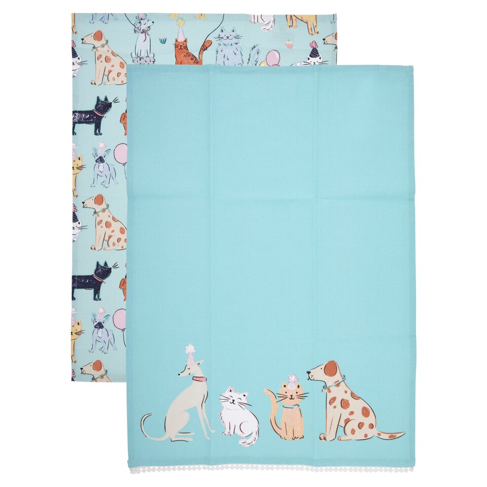 Obrázek 1 pro produkt Tesco Home Party Pets utěrka 50 cm x 70 cm 2 ks