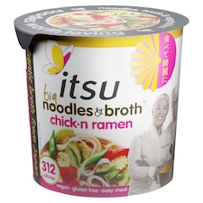 itsu BIG chickn ramen instant noodles & broth pot 96g