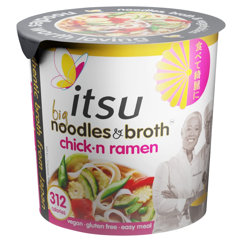 image 1 of itsu BIG chickn ramen instant noodles & broth pot 96g