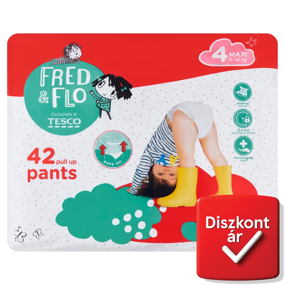 image 1 of Fred & Flo Pants Maxi 4 8-14 kg 42 pcs