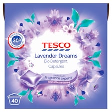 Tesco Lavender Dreams Biological Detergent Capsules 40W 680Ml