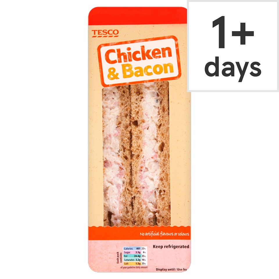Tesco Chicken & Bacon Sandwich (C)