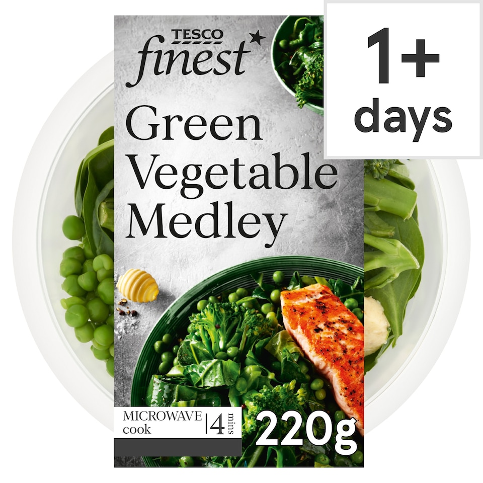 Tesco Finest Green Vegetable Medley 220G