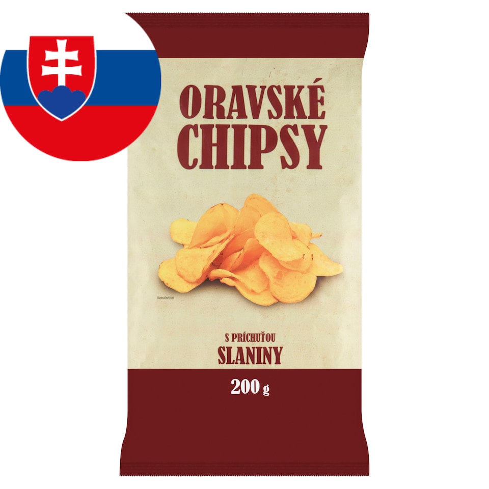 image 1 of Oravské Chipsy with Bacon Flavor 200 g