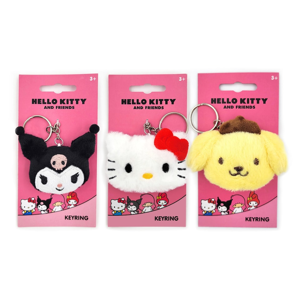 Hello Kitty and Friends Plush Keyring Assortment