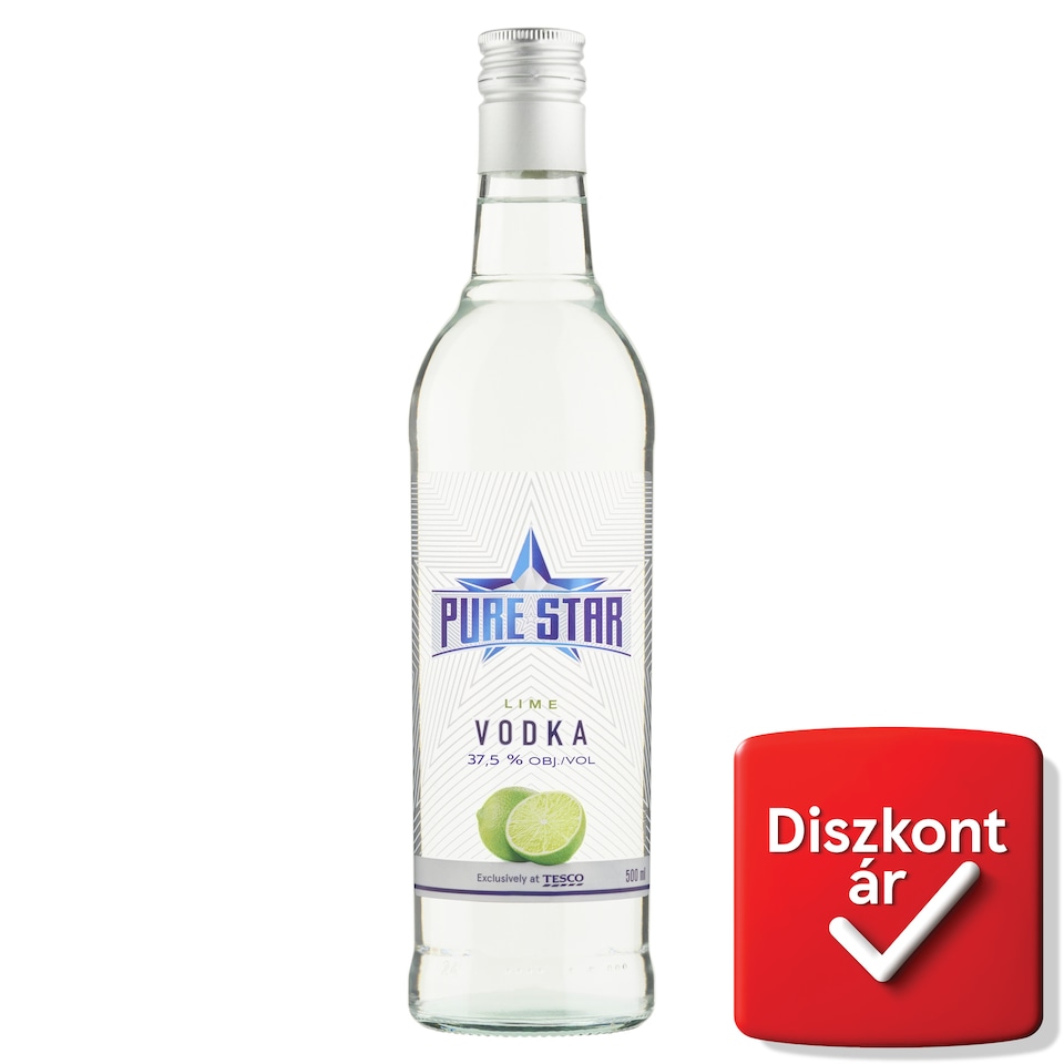 Pure Star Lime Vodka 37,5% 500 ml