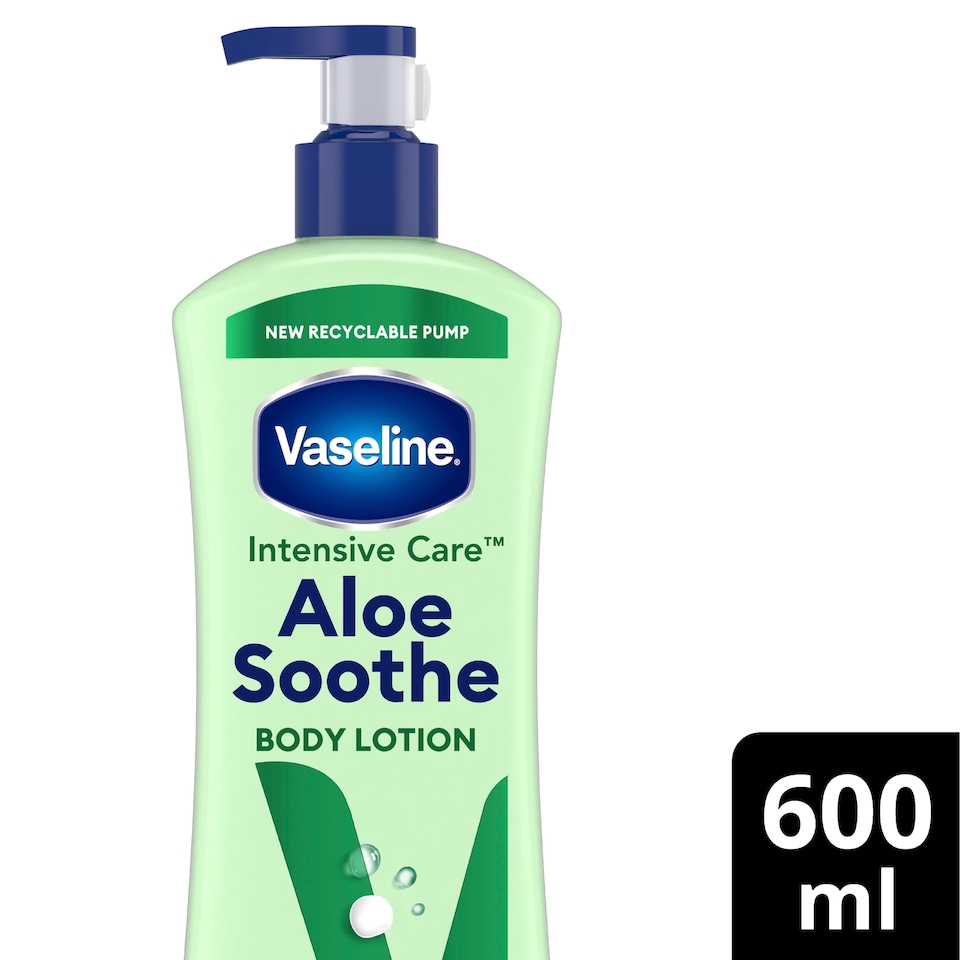 image 1 of  Vaseline Body Lotion Aloe Soothe Ultra Hydrating Lipids + Aloe vera 600ml