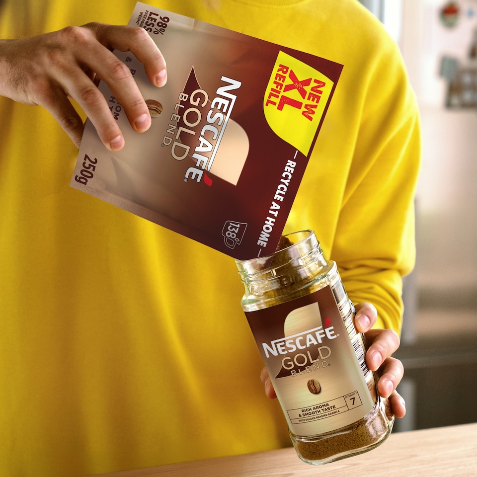 image 1 of Nescafe Gold Blend Instant Coffee Paper Refill Pouch 250g