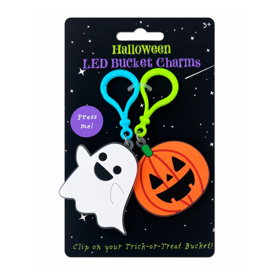 Halloween LED Light Up Bucket Charms