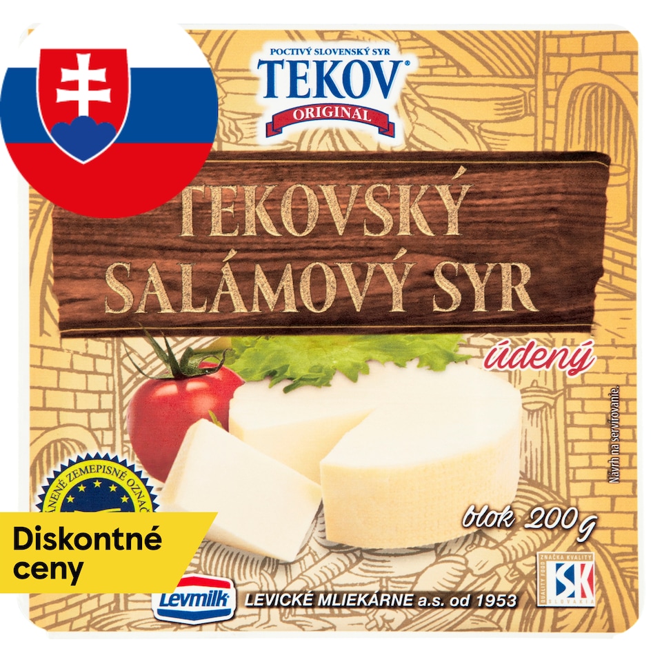 obrázok 1 z TEKOVSKÝ SALÁMOVÝ SYR ÚDENÝ blok 200 g