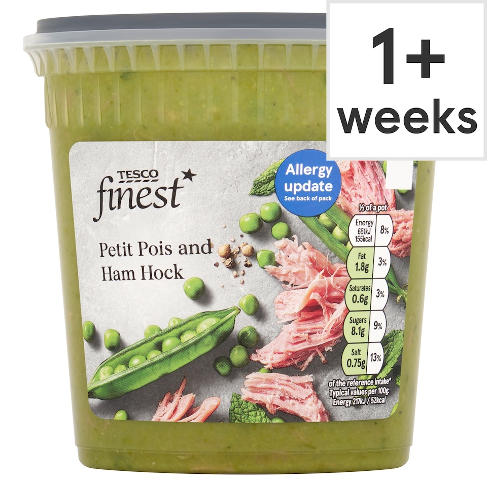 Tesco Finest Petits Pois & Ham Soup 600g