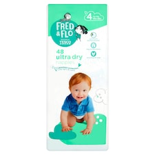 Fred And Flo Ultra Dry Size 4 Nappies 48 Pack