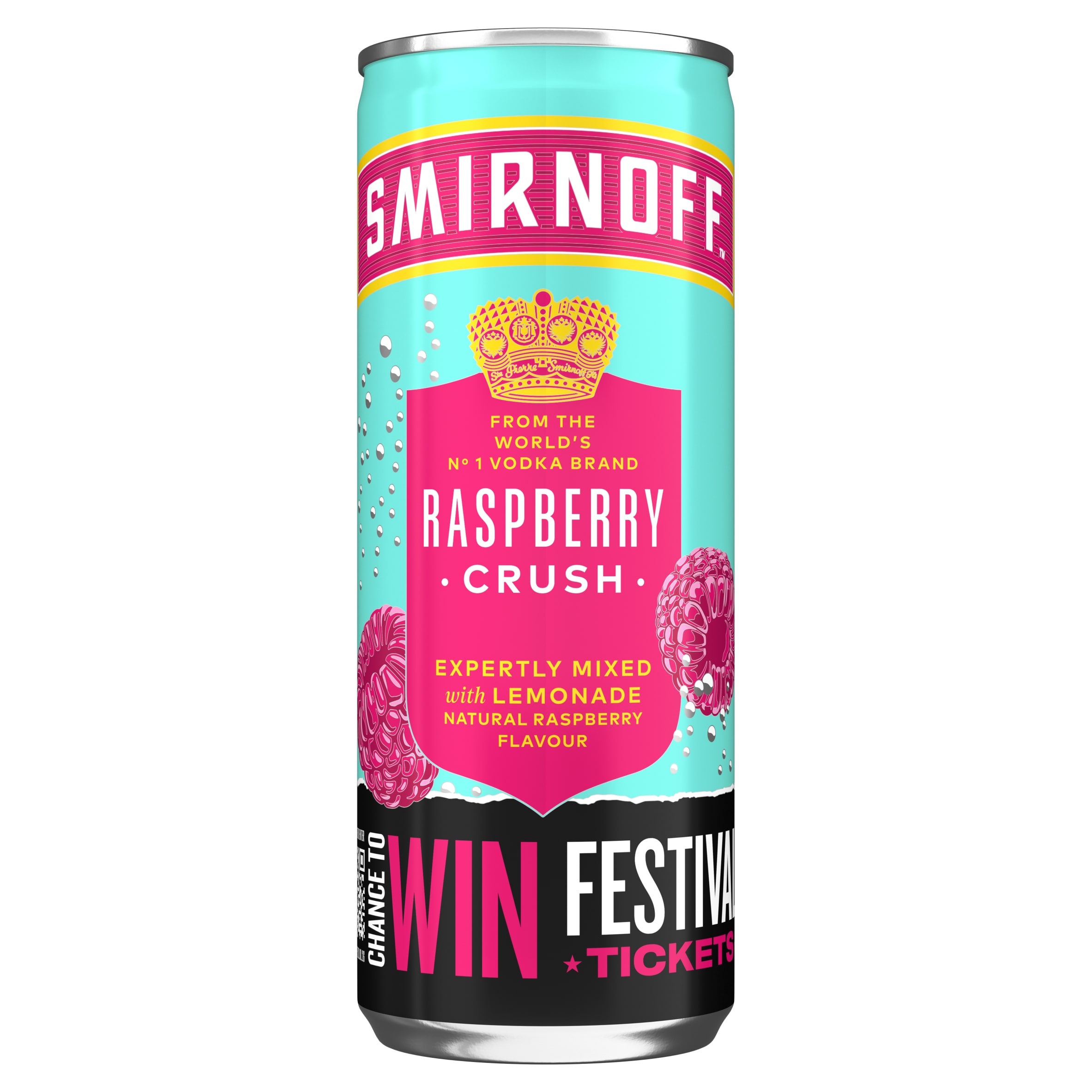 Smirnoff Raspberry Crush & Lemonade Ready To Drink Premix 250ml