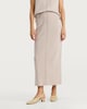 image 4 of F&F Snit Textured Midi Co-ord Pencil Skirt in Cream