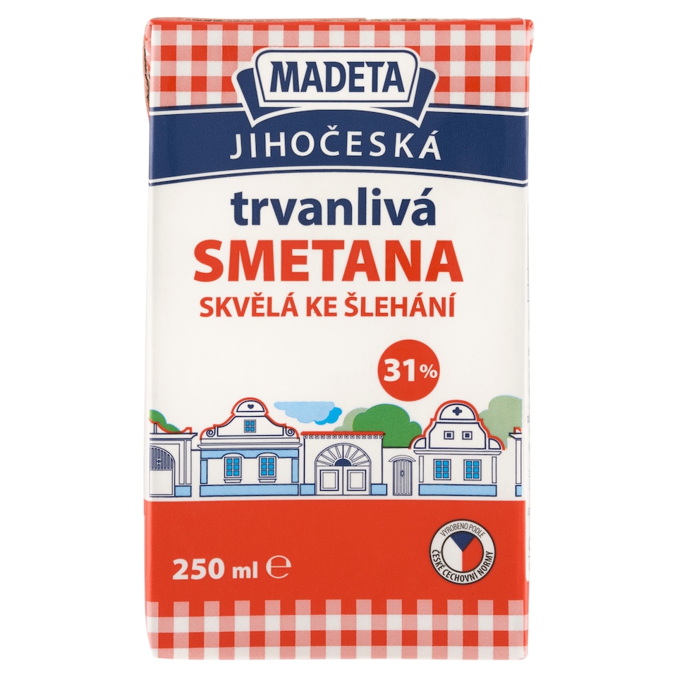 Obrázek 1 pro produkt Madeta Jihočeská trvanlivá smetana 250ml