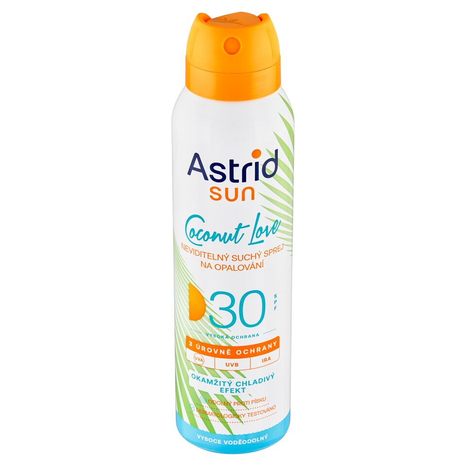 image 1 of Astrid Sun Coconut Love neviditeľný suchý sprej na opaľovanie SPF 30 150 ml