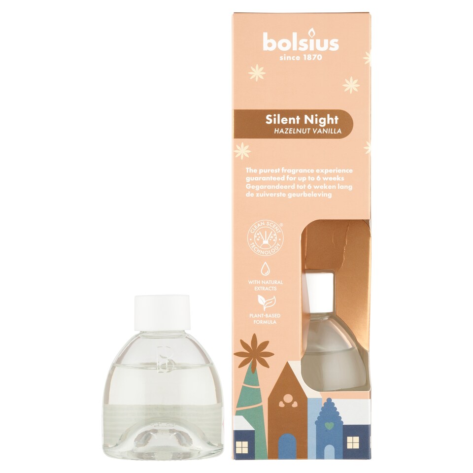 image 1 of Bolsius Silent Night Hazelnut Vanilla Fragrance Diffuser 60 ml