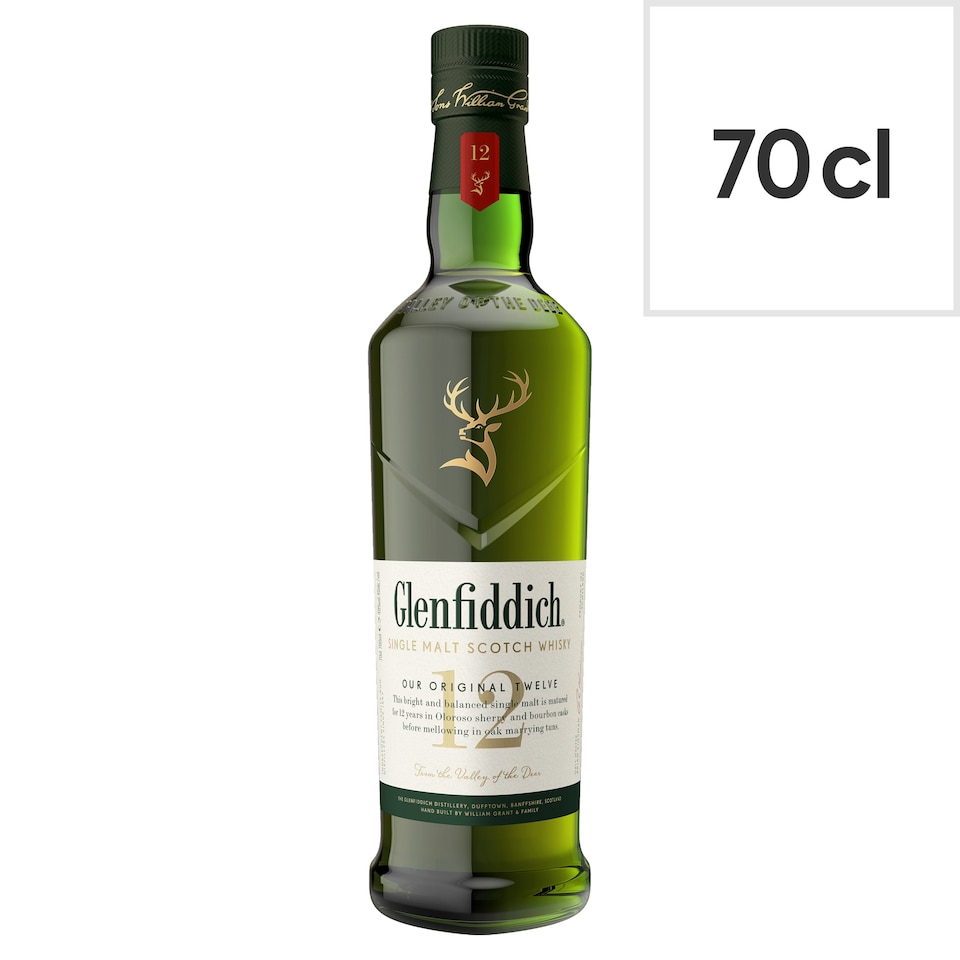 image 1 of Glenfiddich 12 Year Old Single Malt Scotch Whisky 70cl