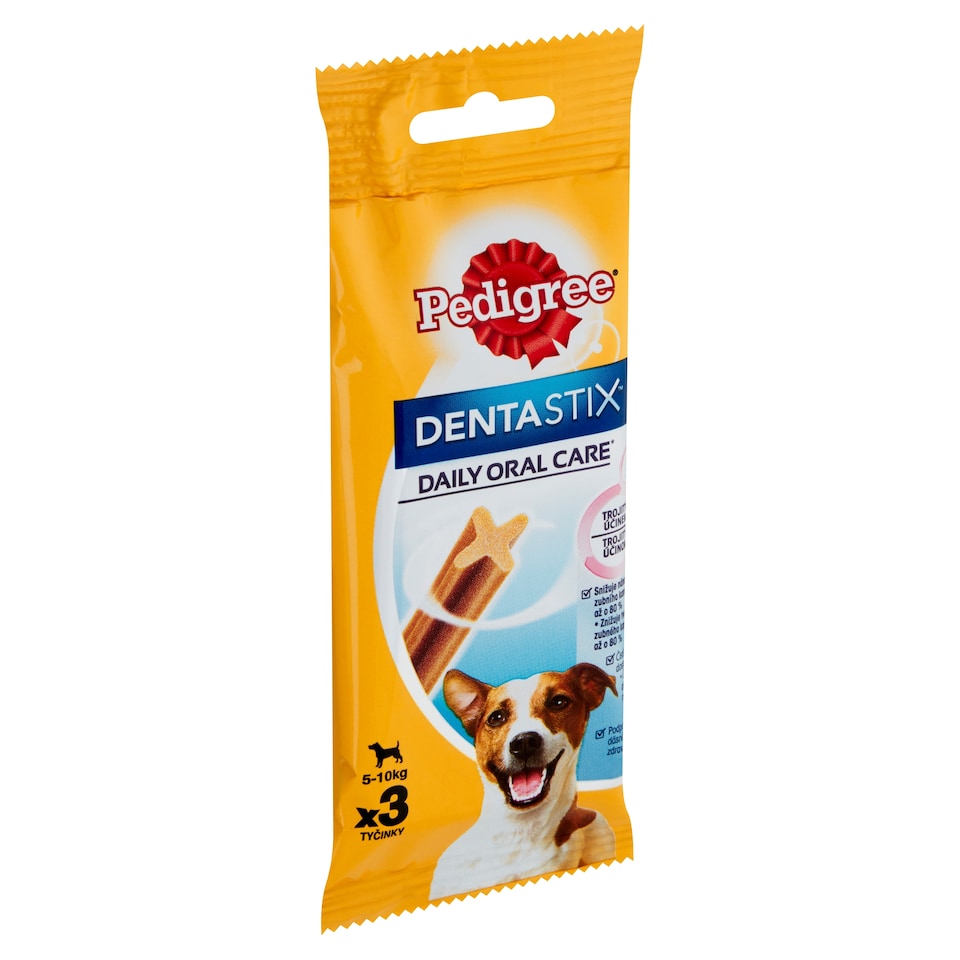 Pedigree DentaStix Doplňkové krmivo pro psy 5-10 kg 3 tyčinky 45g