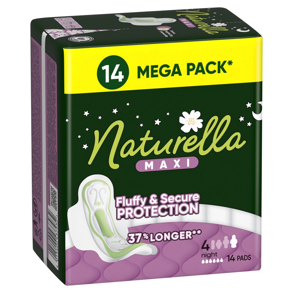 Naturella Maxi Night, 4-es méretű Szárnyas Betét, 14  1. kép