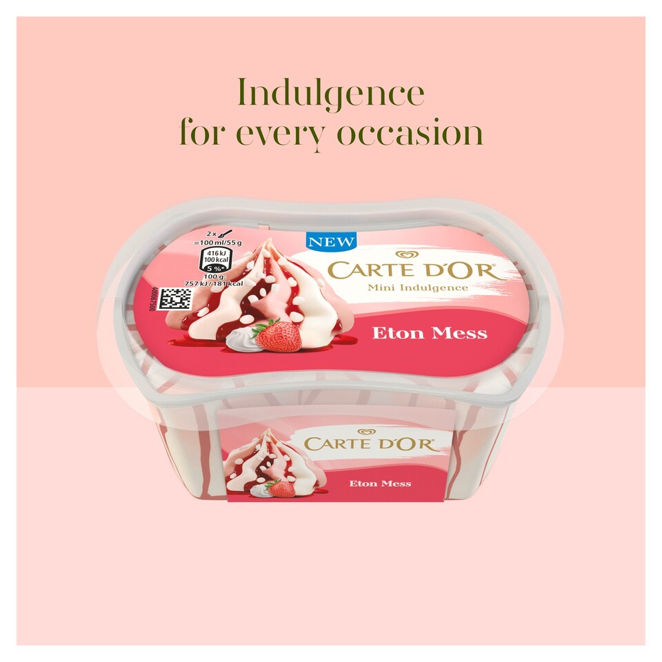 image 1 of Carte D'Or Mini Pots Eton Mess Ice Cream Tub 200ml         