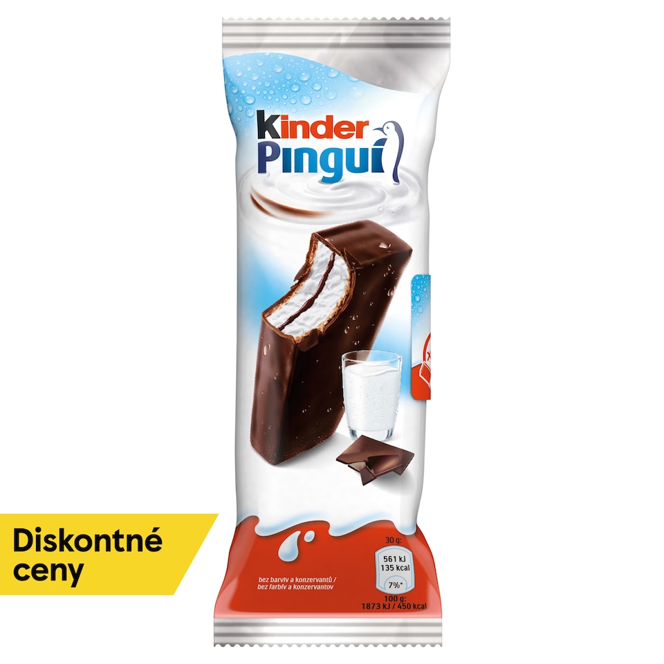 Kinder Pinguí Piškótové rezy 4 x 30 g