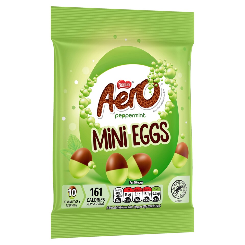image 1 of Aero Peppemint Milk Chocolate Mini Eggs 70G