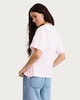 image 3 of F&F Pure Cotton Side Tie Short Sleeved T-Shirt in Pink