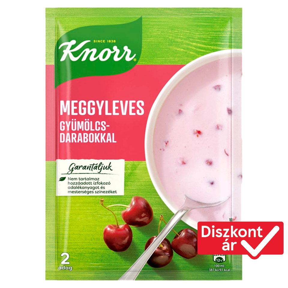 Knorr meggyleves gyümölcsdarabokkal 56 g